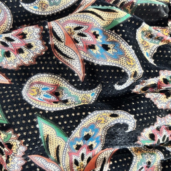 ba&sh Roane Midi Dress | Black Paisley | Size US 6 - Picture 14 of 16